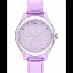 NWT KATE SPADE Ladies Rosebank Clear Purple Watch